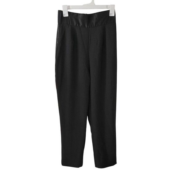 Naked Wardrobe Fabulous Dress Black High-Waisted Pants Rhinestone -S - Picture 4 of 10